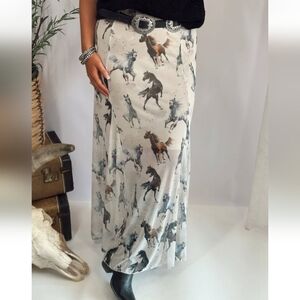 The Mustang Sheer Maxi Skirt Large